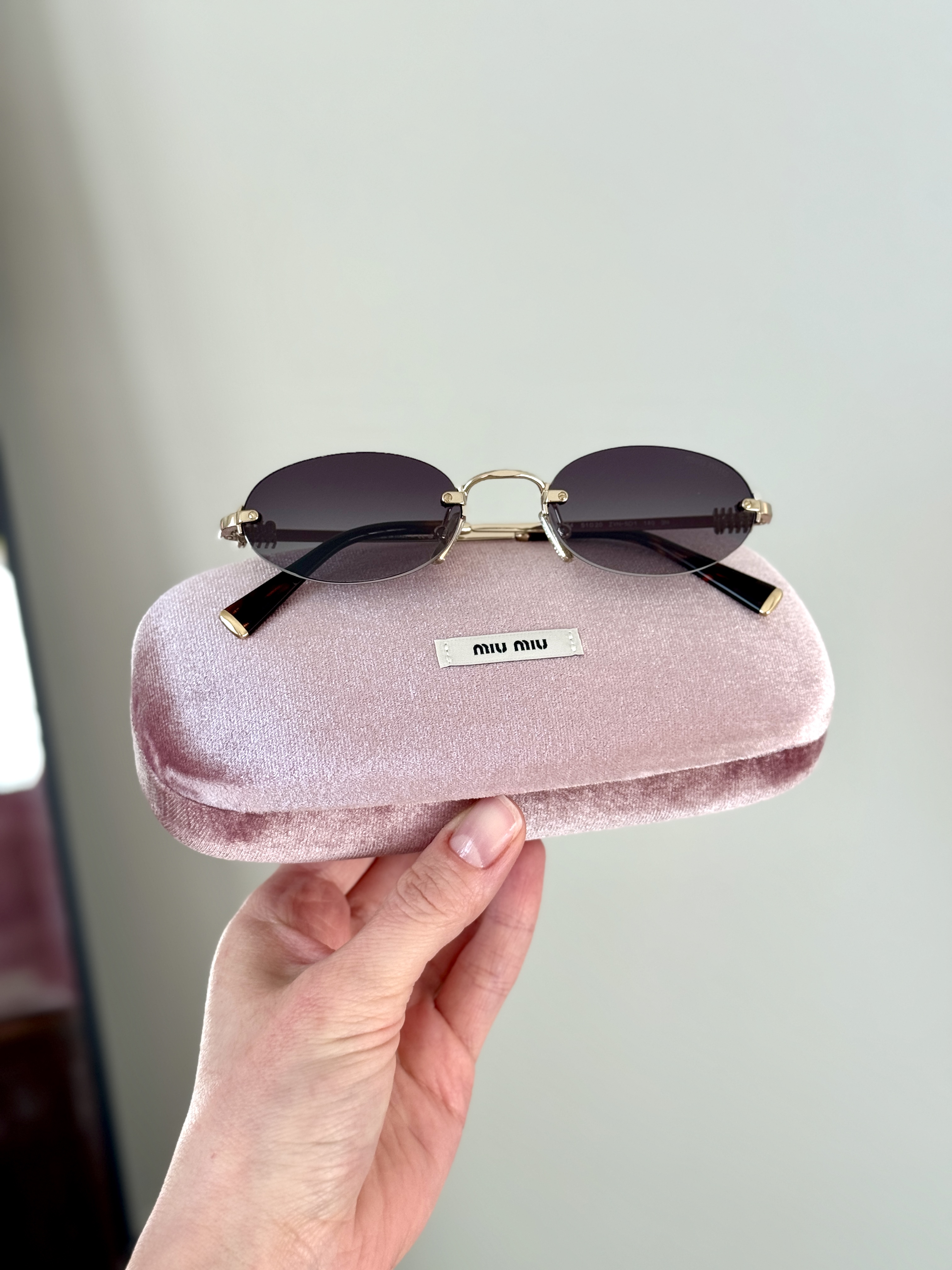 Miu Miu MUA54S Pale Gold Sunglasses - Buy Now at Hooligans